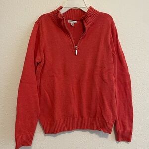 croft & barrow Men's Coral Half-Zip Sweater